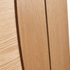 Emilia Oak Flush Absolute Evokit Pocket Door - Stepped Panel Design