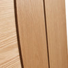 Emilia Oak Flush Door Pair - Stepped Panel Design
