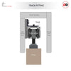 Thruslide Black Primed Pelmet Kit for Double Sliding Doors