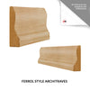 Internal Door and Frame Kit - Mexicano Oak Internal Door - Vertical Lining