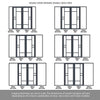 Room Divider - Handmade Eco-Urban® Isla with Two Sides DD6429C - Clear Glass - Premium Primed - Colour & Size Options