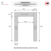 Thruslide Oak Veneer Unfinished Pelmet Kit for Single Sliding Doors