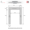 Thruslide White Primed Pelmet Kit for Double Sliding Doors