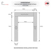 Thruslide Oak Veneer Prefinished Pelmet Kit for Double Sliding Doors