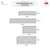 Thru Simple White Primed Facings - Two Full Sets for One Double Door