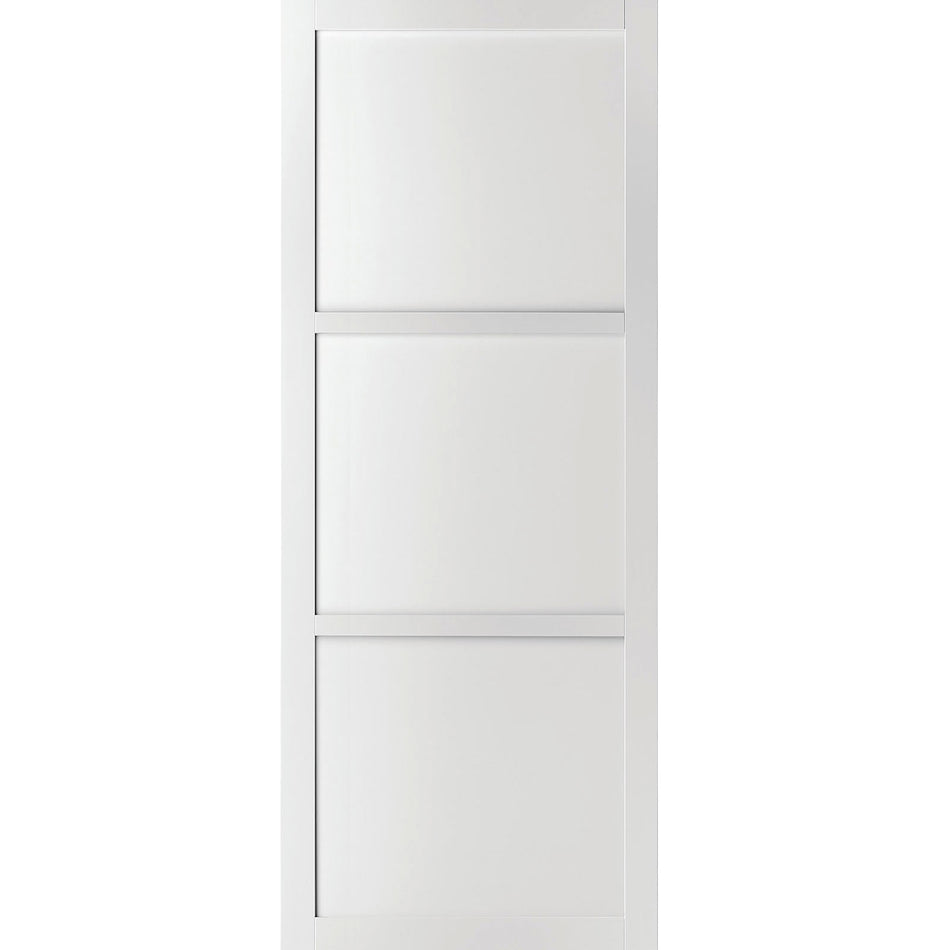 Bespoke industrial style panelled interior door