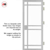 Eco-Urban Leith 9 Pane Solid Wood Internal Door Pair UK Made DD6316SG - Frosted Glass - Eco-Urban® Mist Grey Premium Primed