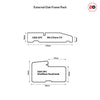 Empress External Oak Double Door and Frame Set - Zinc Clear Double Glazing