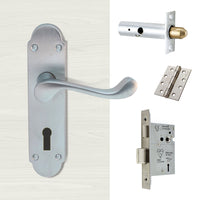 External DL168 Oakley Suite Lever Back Door Handle Pack - Chrome Finish