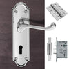 DL17 Ashtead Lever Lock Polished Chrome Handle Pack