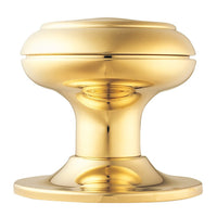 DL219PVD Round Centre Door Knob, Bolt Through