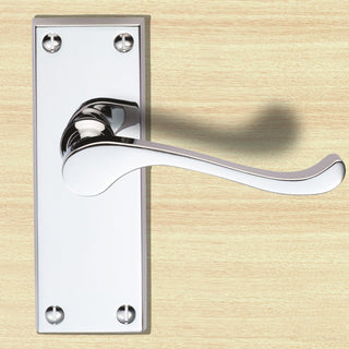 Image: DL55 Victorian Scroll Lever Latch Handles - 3 Finishes