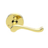 DL56 Victorian Scroll Lever Latch Handles on Round Rose - 3 Finishes