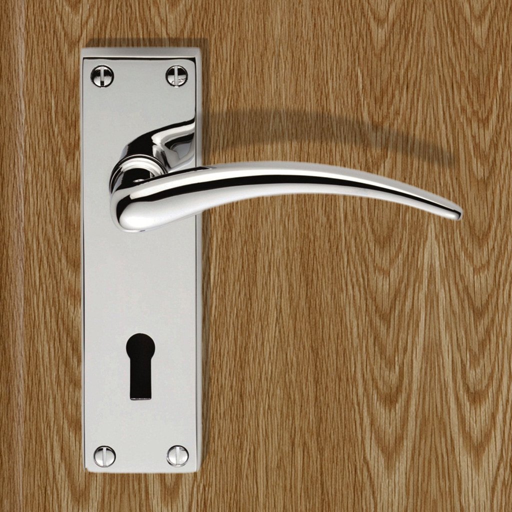 DL64 Wing Lever Lock Door Handles - 2 Finishes