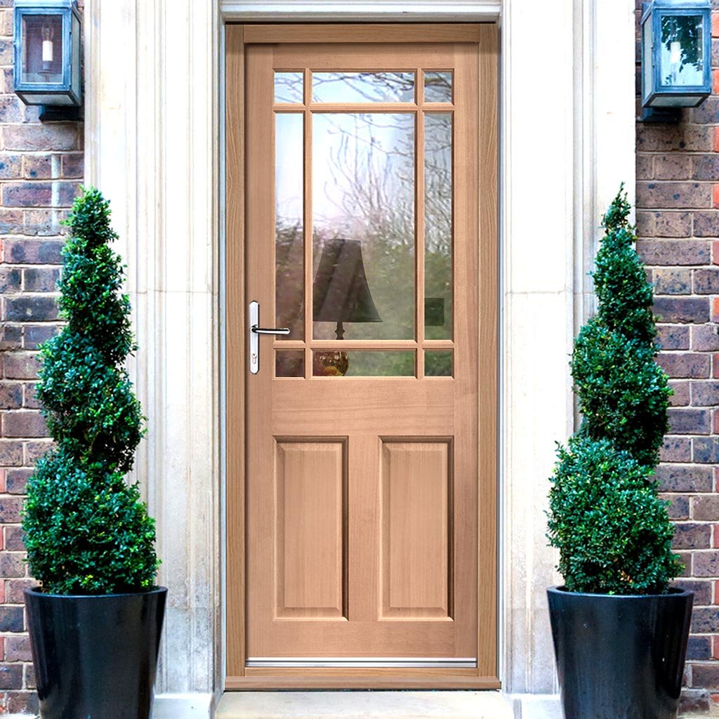 Warwick Exterior Mahogany Door - Fit Your Own Glass, From LPD Joinery