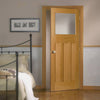 1930's Oak Door - Frosted Glass