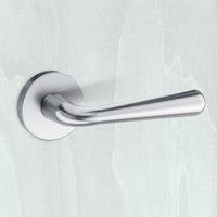 Tupai Rapido CurvaLine Adra Lever on Round Rose - Satin Chrome