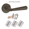 Tupai Rapido CurvaLine Adra Fire Lever on Round Rose - Titanium Handle Pack