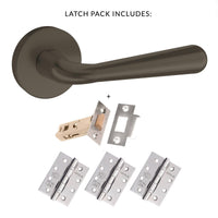 Tupai Rapido CurvaLine Adra Fire Lever on Round Rose - Titanium Handle Pack
