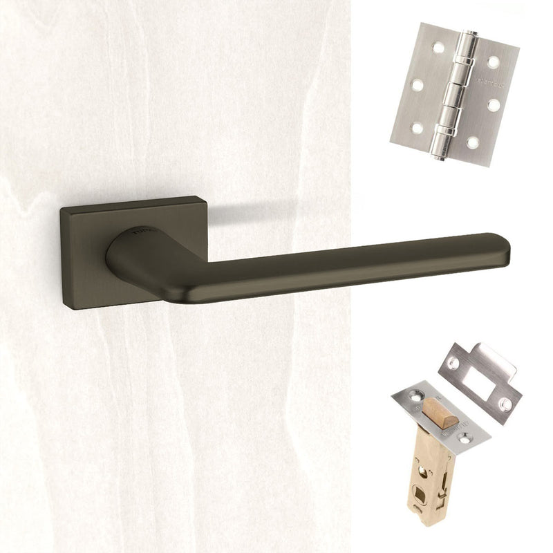 Tupai Rapido RetaLine Tavira Designer Lever on Long Rose - Titanium Handle Pack