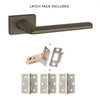 Tupai Rapido RetaLine Tavira Designer Lever on Long Rose - Titanium Handle Pack