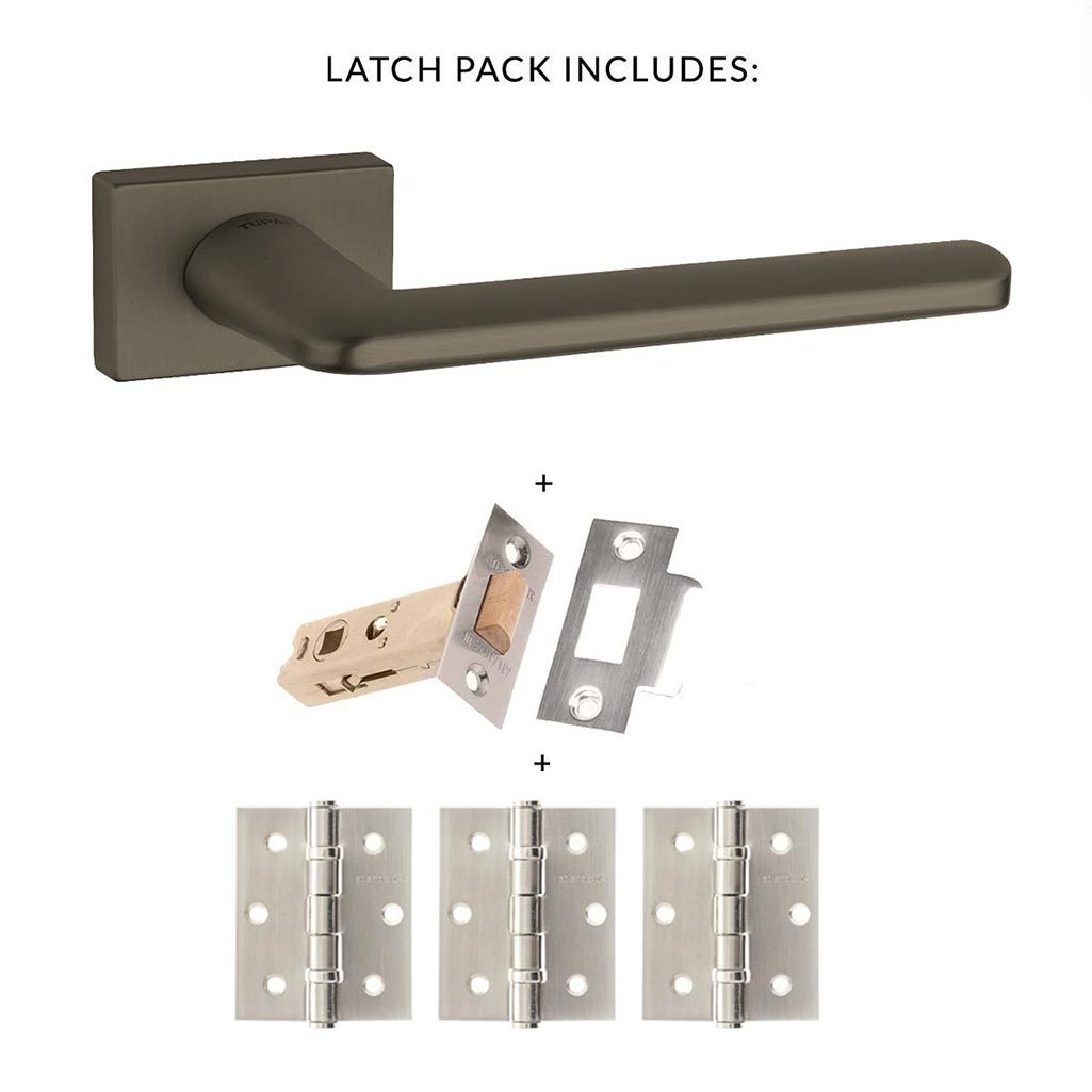 Tupai Rapido RetaLine Tavira Designer Lever on Long Rose - Titanium Handle Pack