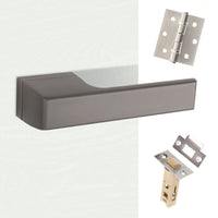 Tupai Rapido RetaLine Panela Designer Lever on Long Rose - Titanium Handle Pack