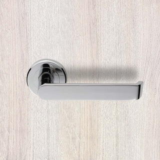 Image: Serozzetta Concept SZM220 Lever Latch Handles on Round Rose - 2 Finishes