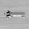 Serozzetta Design SZM380 Lever Latch Handles on Round Rose - 2 Finishes