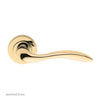 European GI5 Giava Lever Latch Handles on Round Rose - 3 Finishes