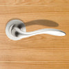 European GI5 Giava Lever Latch Handles on Round Rose - 3 Finishes