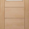 Bespoke Thrufold Palermo Oak 2XG Glazed Folding 3+3 Door