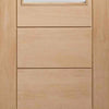Bespoke Thruslide Palermo Oak 2XG Glazed - 2 Sliding Doors and Frame Kit