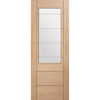 Bespoke Thruslide Palermo Oak 2XG Glazed - 4 Sliding Doors and Frame Kit