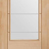 Bespoke Thrufold Palermo Oak 2XG Glazed Folding 3+1 Door