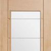 Bespoke Thrufold Palermo Oak 2XG Glazed Folding 3+3 Door