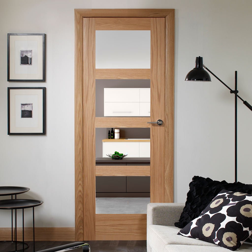 Shaker style glazed interior door