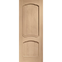 louis oak door with raised mouldings 