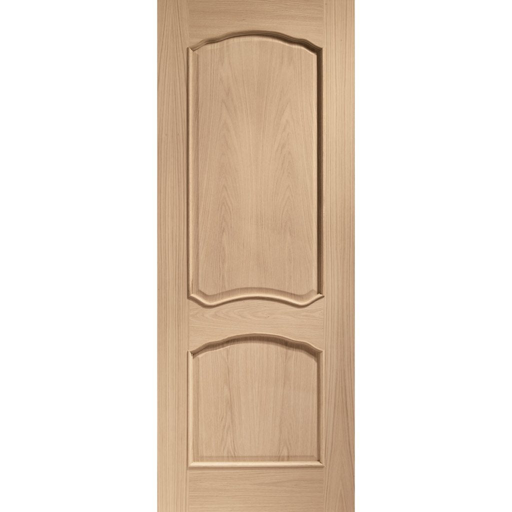 louis oak door with raised mouldings 