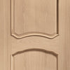 louis oak door with raised mouldings 