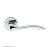 European GI5 Giava Lever Latch Handles on Round Rose - 3 Finishes