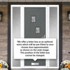 Cottage Style Doretti 4 Composite Front Door Set with Double Side Screen - Hnd Matisse Glass - Shown in Mouse Grey