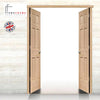 Thruframe Interior Oak Veneered Unfinished Door Lining Frame - Suits Standard Size Double Doors