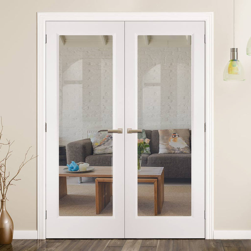 Elizabethan PVC Door Pair with Square Top - Glass Options