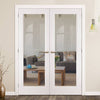Elizabethan PVC Door Pair with Square Top - Glass Options