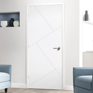 Image: dover flush door white primed