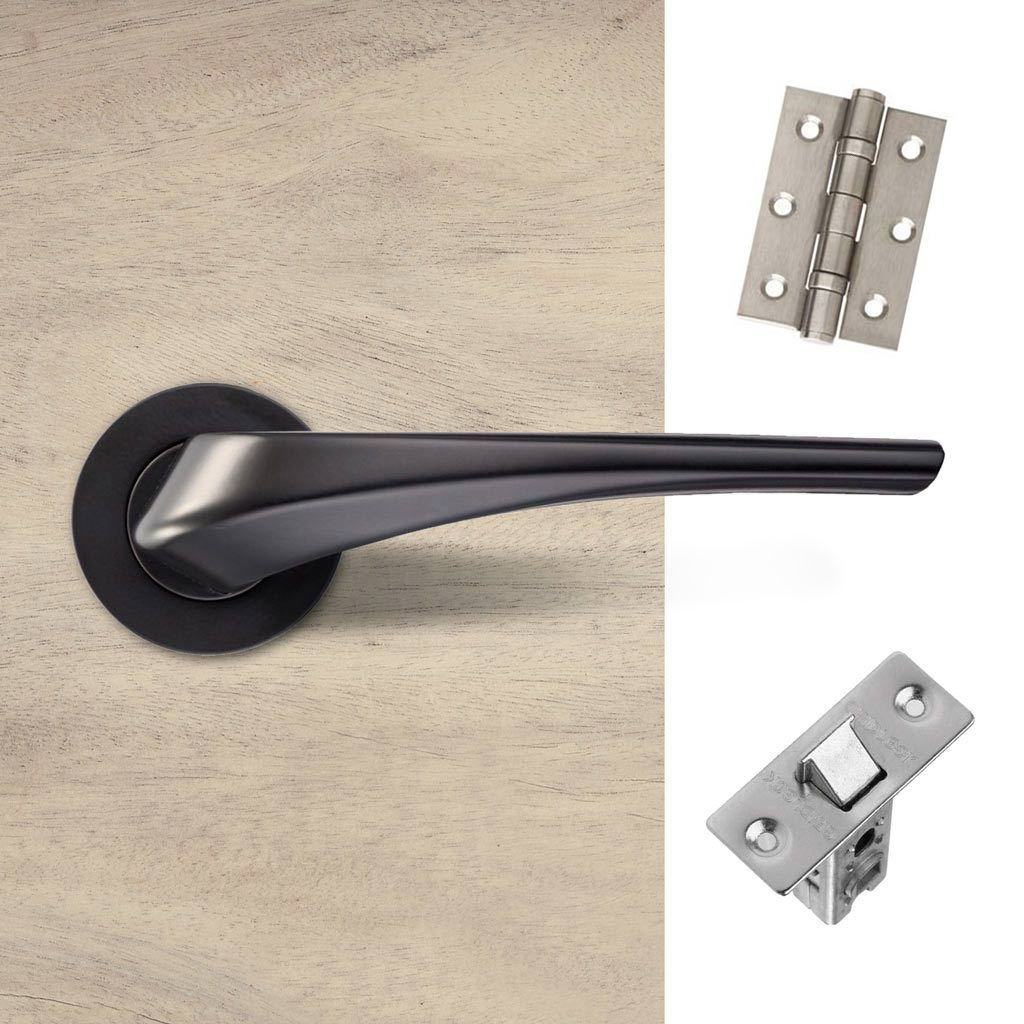 Draco Door Handle Pack - Matt Black