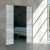 Drem 8mm Obscure Glass - Clear Printed Design - Double Absolute Pocket Door