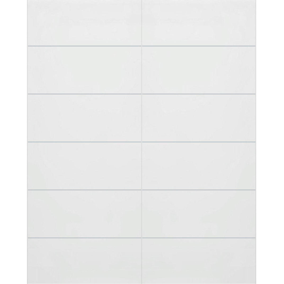 Double Glass Sliding Door - Drem 8mm Obscure Glass - Clear Printed Design - Planeo 60 Pro Kit