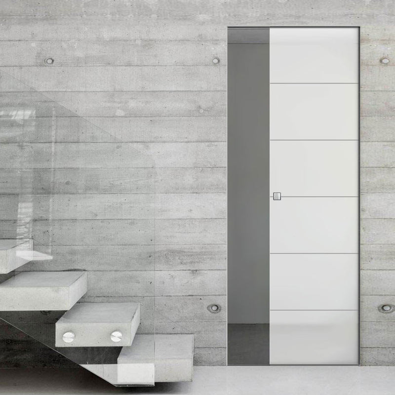 Drem 8mm Obscure Glass - Obscure Printed Design - Single Absolute Pocket Door